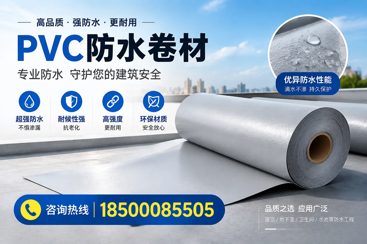 石河子地区pvc防水卷材的市场现状与发展趋势