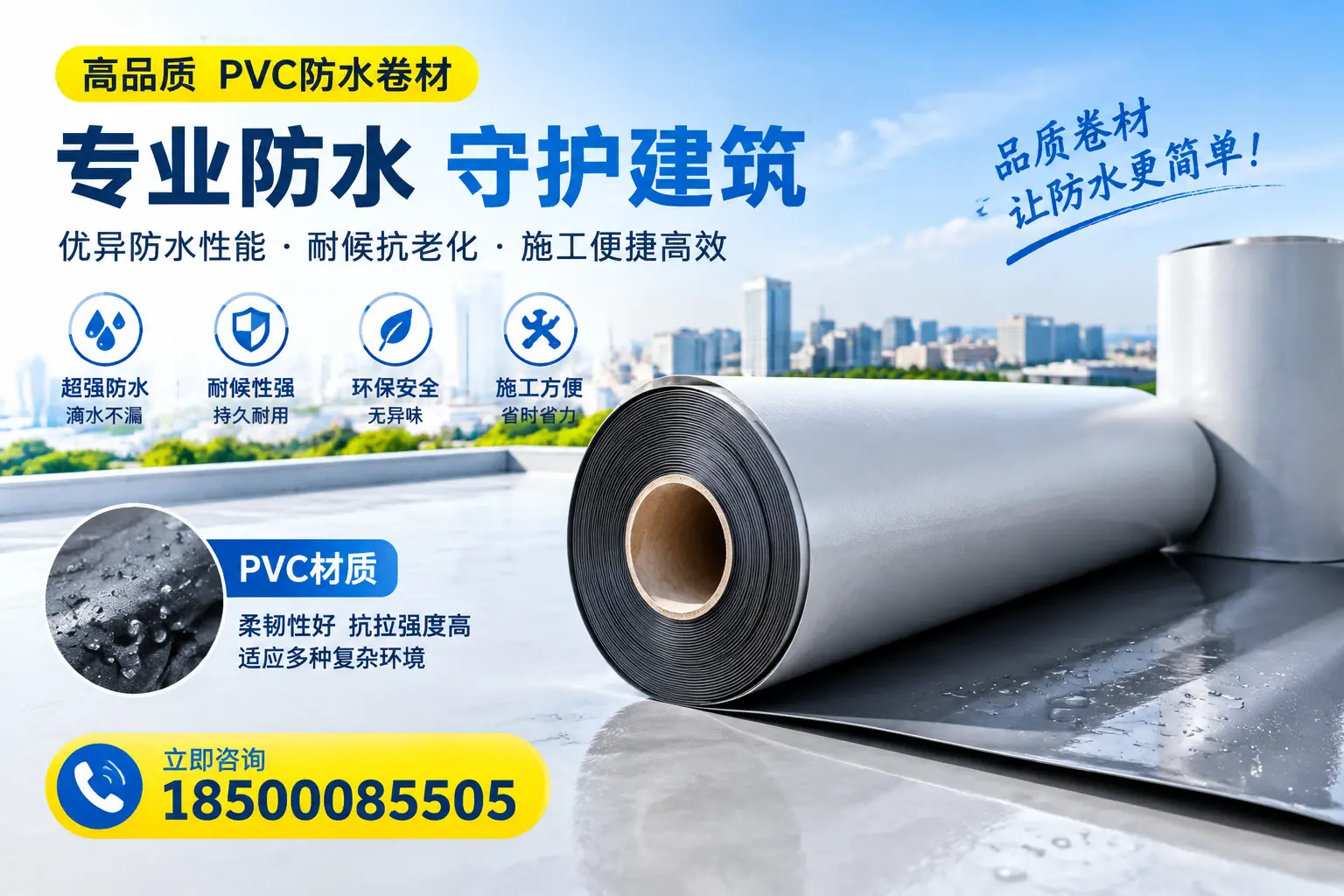 PVC防水卷材的安全性分析,石河子居民需了解的知识